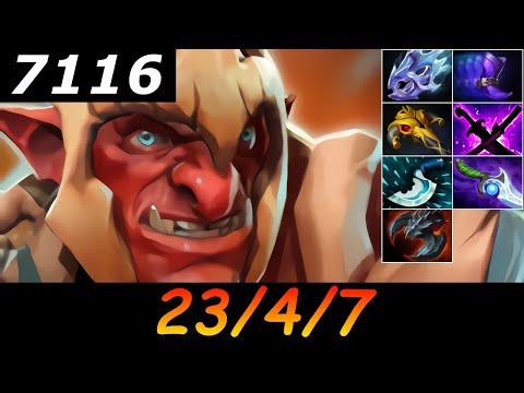 Dota 2 Troll Warlord 7116 MMR 23/4/7 (Kills/Deaths/Assists) Ranked Full Gameplay