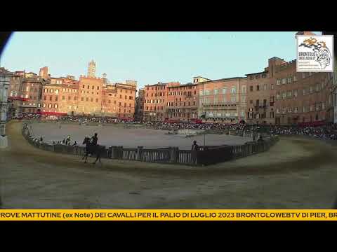 PALIO SIENA PROVE NOTTE 4° BATTERIA DEL 28 GIUGNO 2023