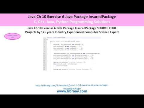 Java Ch 10 Exercise 6 Java Package Insuredpackage