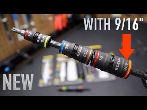 NEW Klein 7-in-1 Impact Flip Socket Set with 9/16 - 32933G