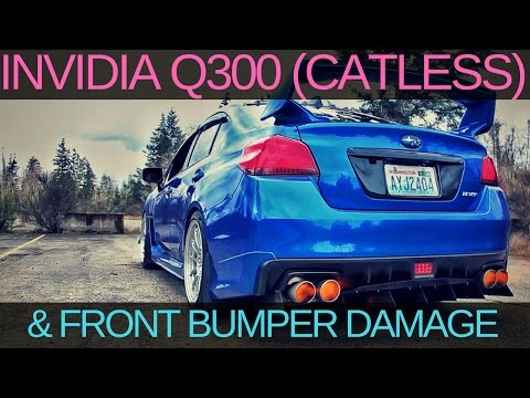 INVIDIA Q300 EXHAUST | I F*** UP MY BUMPER | BRZ SERIES YELLOW | 2015 SUBARU WRX 2016 2017 2018