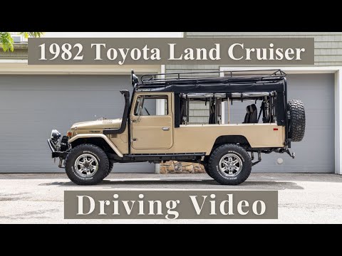 Driving Video : V8-Swapped 1982 Toyota Land Cruiser FJ45 Troopy – Golden Almond Metallic Beast!