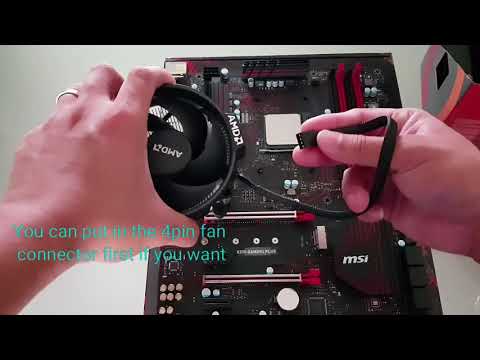 Installing AMD Ryzen CPU and Wraith Spire Cooler