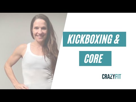 21-Day Challenge Day 4// Kickboxing & Core Workout (Light Dumbbells)