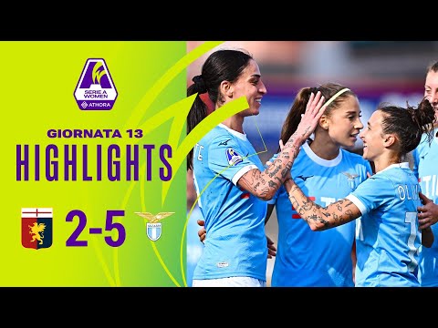 Genoa-Lazio 2-5 | Doppietta di Piemonte nella manita biancoceleste | #SerieAWomenAthora |
