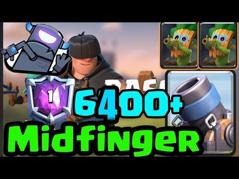 Midfinger MORTAR BAIT GOD 6400+  gameplays  - Clash Royale