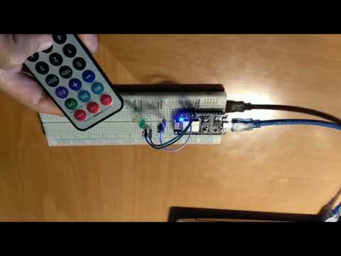 ESP8266 NodeMCU - Controling IR Remote Control Infrared Receiver VS1838B