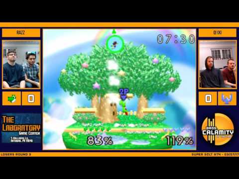 S@LT #74   Razz Yoshi vs Q! iXi Falcon   Losers Round 3   SSB64 Singles