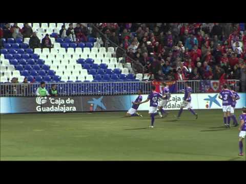 La Liga | Gol de Azkorra (2-0) en el CD Guadalajara - CD Numancia | 08-12-2012 | J16