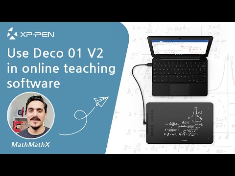 XP-PEN tablet connection and setup on computer and Android phone for online math teaching