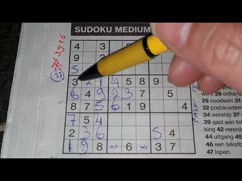 (#3926) Full Lockdown,  day no. 017 ! Medium Sudoku puzzle 01-04-2022