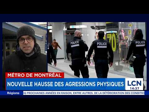 Métro de Montréal: un nombre record d'agressions physiques en 2025