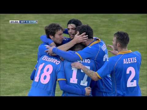 Gol de Escudero (1-0) en el Getafe CF - FC Barcelona - HD