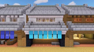 【Minecraft】 防具屋の作り方 江戸時代の町並みを再現 [マイクラ 建築] [Minecraft 家]