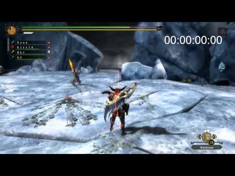 MH3U: How to properly farm G-Rank Barioth for pro speedrun, no bombs challenge, no deershot BM only