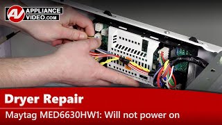 Maytag Dryer Repair - No Heat, Will Not Power On - Electronic Control