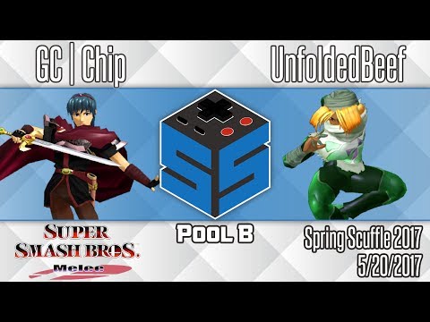 Spring Scuffle 2017:  GC | Chip (Marth) vs. UnfoldedBeef (Sheik) - SSBM Pools