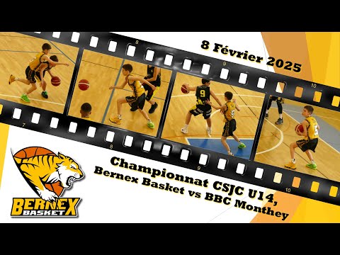 Match U14 CSJC contre BBC Monthey, 8 février 2025, Full Highlights Tyler HALBERT