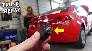 CHEVROLET CRUZE TRUNK RELEASE RELAY LOCATION REPLACEMENT. CENTRAL LOCKING RELAY