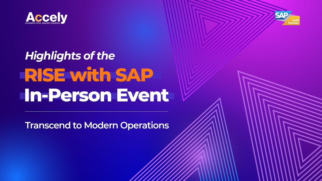 Transcend to Modern Operations with RISE with SAP | Accely.com
