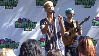 Jordan Fisher - I Feel It Coming Cover and All I Wanna Do (Family Day LA 10/7/17)