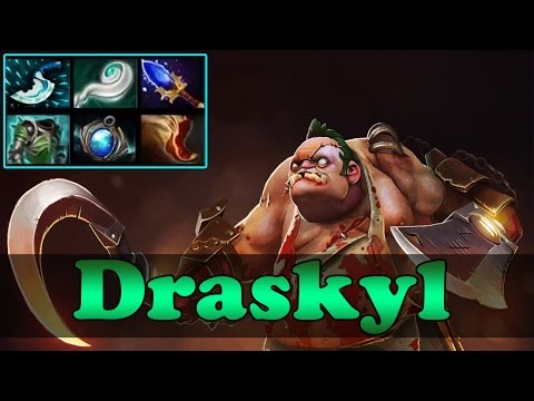 Dota 2 - Draskyl Plays Pudge Vol 9 - Pub Match Gameplay!