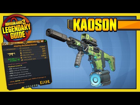 Borderlands 3 | KAOSON - BUFFED!! | Legendary Item Guide