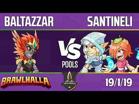 Brawl Monthly SA #3 - Baltazzar (Brynn) vs. PINX | Santineli (Ember, Yumiko) - Brawlhalla Pools WSF