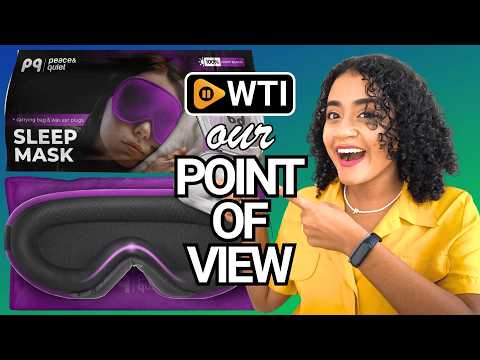 Peace&Quiet | PQ Sleep Mask for Side Sleepers - 3D Contoured Light Blocking Sleeping Mask for Women and Men - WTI product video review