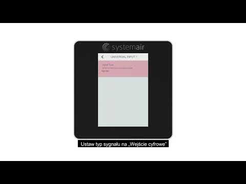 Systemair SAVE | Dotykowy panel sterowania HMI: Konfiguracja okapu kuchennego - zdjęcie