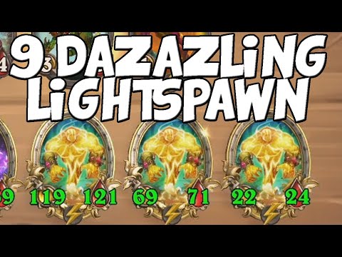 9 Dazzling Lightspawns! | Hearthstone Battlegrounds