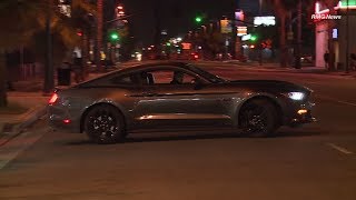 Young man caught on camera stealing a Mustang from a Ford Dealership in North Hollywood, California.