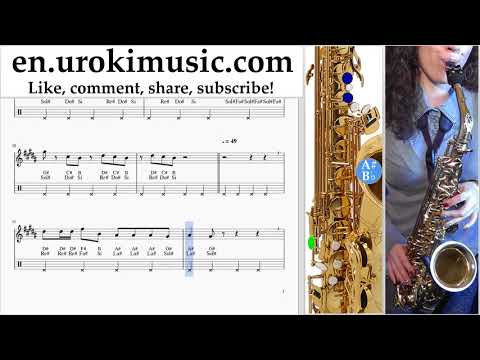 Saxophone lessons (Alto) Bebe Rexha - I'm A Mess Sheet Music Tutorial um-i352
