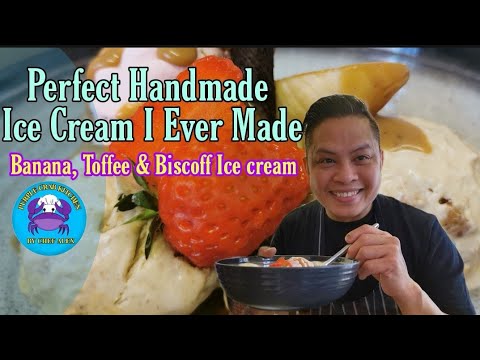How to Make Easy  Banana, Toffee and Biscoff Ice Cream.
