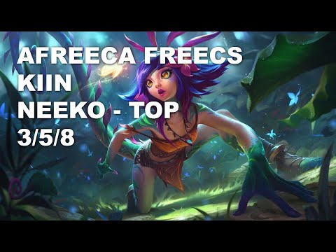 Afreeca Freecs Kiin Top Neeko vs Jayce - KR Grandmaster Patch 10.8