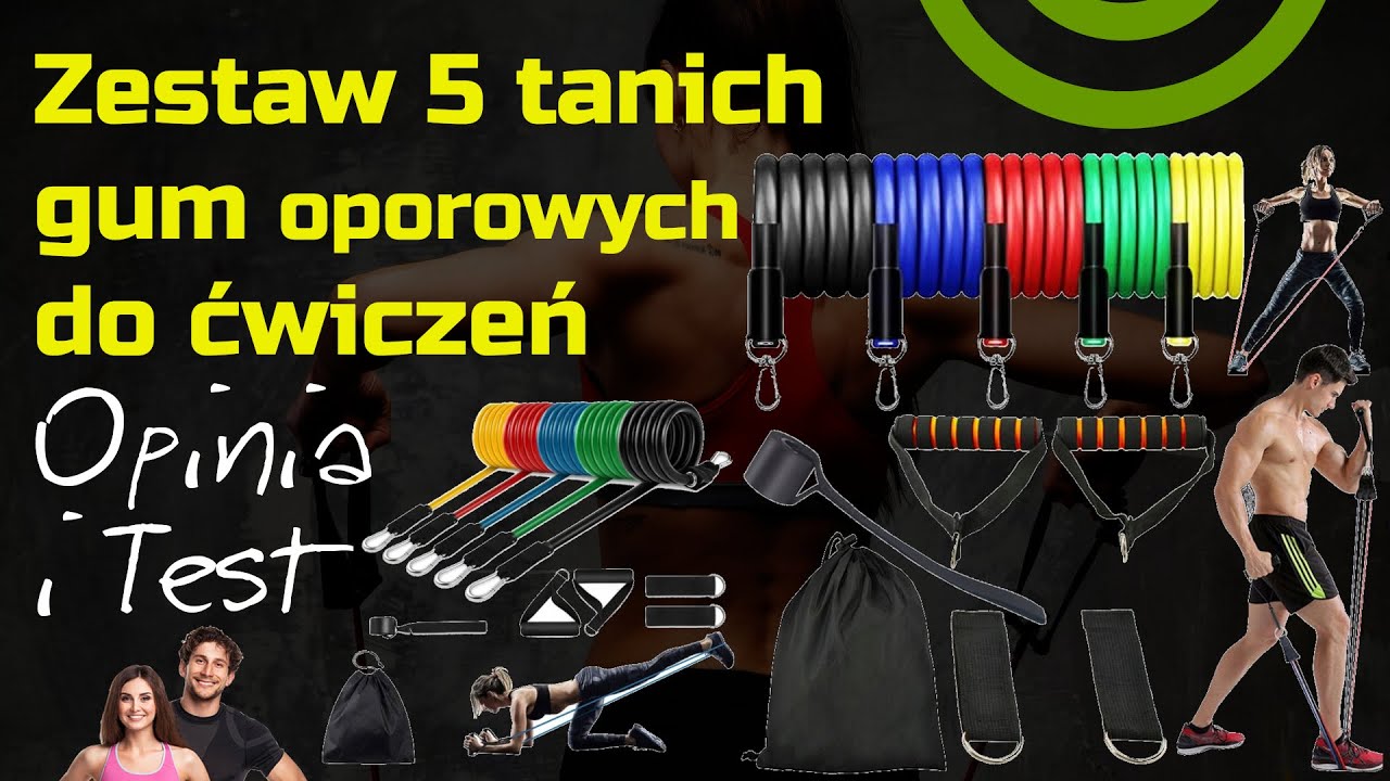 Zestaw 5 Gum oporowych do ćwiczeń – Opinia i Test