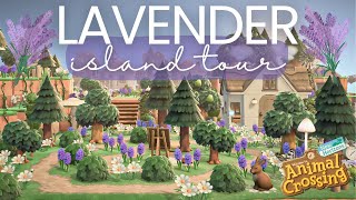 Cottagecore Purple Themed Island Tour | Lavender | ACNH 2025 Animal Crossing New Horizons