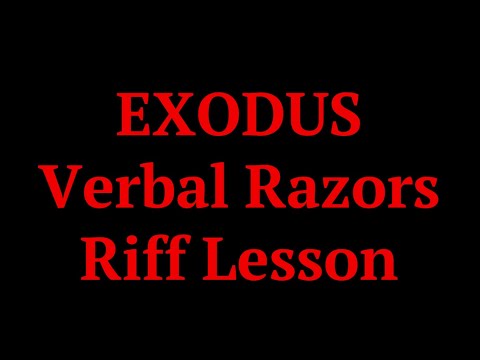 EXODUS - Verbal Razors - Riff lesson