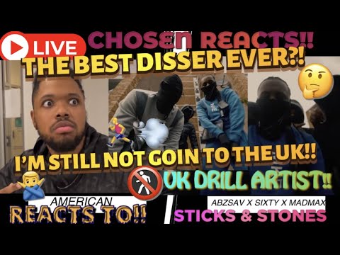 AbzSav X Sixty X MadMax - Sticks & Stones (4K Music Video) (AMERICAN REACTS) #reaction #funny