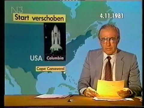 Space Shuttle Columbia STS-2 at ARD Tagesschau / Part 1 (German TV 1981)