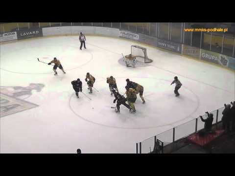 Bramka z II tercji - MMKS Podhale Nowy Targ vs. Gks Tychy