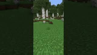 who bit my birch trees? #shorts #minecraft