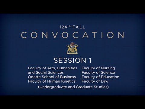 2025 Fall Convocation - Session 1