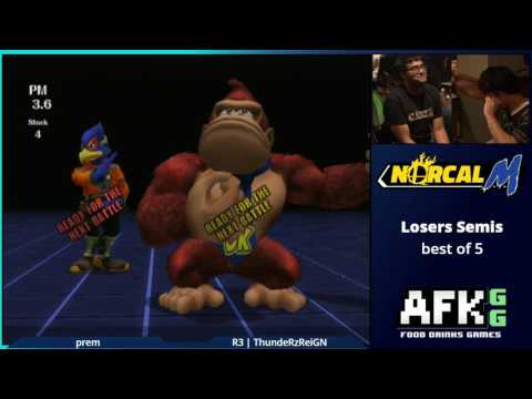 AFKgg Tourney - prem (Falco) vs R3 | ThundeRzReiGN (Donkey Kong) - Losers Semis
