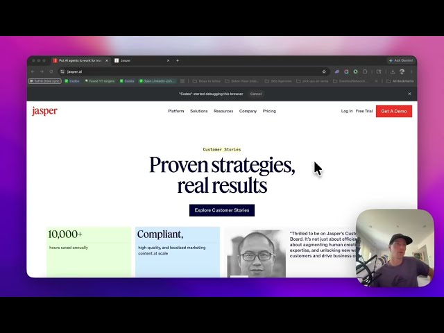 Jasper AI Screenshot [01:45] - Video Keyframe Teardown
