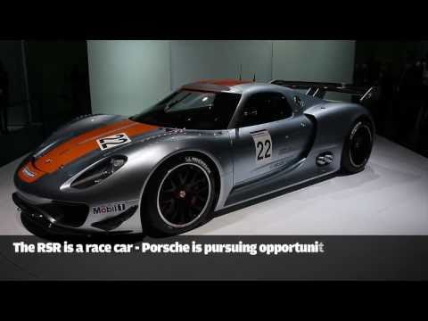 Detroit motor show: Porsche 918 RSR