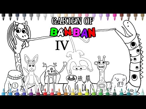 Garten of BanBan 4 New Coloring Pages /how to color ALL NEW BOSSES + ENDING Chapter 7