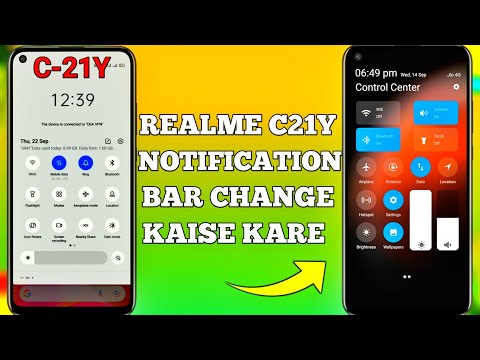 realme c21y notification bar change kaise kare how to change notification bar in realme c21y
