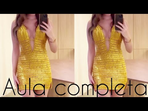 crochet dress for New Year's Eve (full class) #crochet