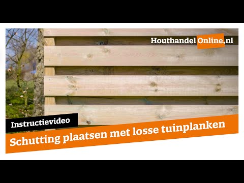 Tuinplank Grenen 16x140mm geschaafd geïmpregneerd video